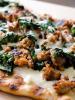 Grilled Kale and Sausage Pizza