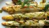Weisser spargel vom grill