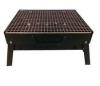 Portable Barbecue Bbq Charcoal Grill Briefcase Style Heavy Duty