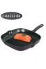 Chasseur 25cm Cast Iron Square Grill Aubergine