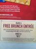 Bonefish grill Free Brunch Entree Coupon