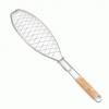 BBQ Fish Grill with Wooden Handle