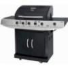 Brinkmann 5-Burner Gas Grill with Side Burner, Black