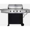 Brinkmann Stainless Steel 4- Burner Gas Grill w/Side Burner