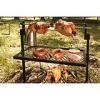 Rotisserie Spit Charcoal Grill Firepit Cooker Smoker Outdoor Camping Barbeque