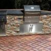 Unique Outdoor Island w/ Memphis Elite Pellet Grill Built-in