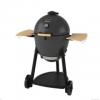 Char Griller Kamado Kooker Charcoal Barbecue Grill and Smoker Black