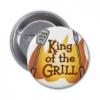 King of the Grill Button Badge
