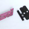 NEW SURARU STI PINK TURBO GRILL BADGE PARTS SPARES ALLOYS