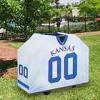 Kansas Jayhawks Jersey Bbq Grill Cover - White