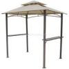 NIB WORLDWIDE GBX8130 BBQ GRILL GAZEBO WITH SHELVES 82-15/16