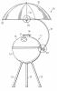 UMBRELLA ASSEMBLY FOR OUTDOOR BARBEQUE GRILL