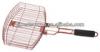 2013 New design foldable vegetable barbecue grill basket with wood handle