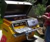 Engine bbq grill