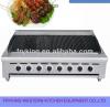 Gas lava rock chicken grill