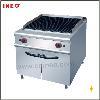 Elektrischer Lava Felsen Grill mit Schrank