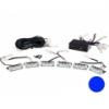 LED grill strobe flitsers 6x3 BLAUW BUDGET