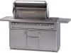 Alfresco 56 Deluxe LX2 Gas Grill w Side Burner on Cart