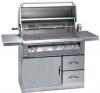 Alfresco ALX242SZRFG 42 Gas Grill on Refrigerated Cart