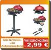 BBQ Grill Indoor/Outdoor DOMO DO9049BQ 2000W Elektrogrill Tischgrill rot NEU