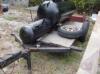 BBQ Smoker Grill Cooker on Trailer with Firebox